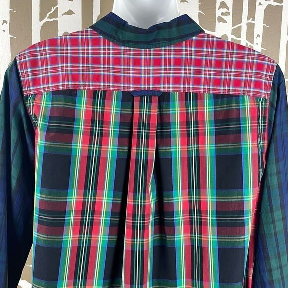 Vineyard Vines Relaxed Fit Mixed Plaid Button Front Shirt 10 - Picture 6 of 8